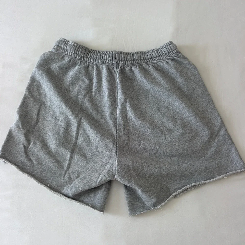 Richer‎ Poorer Mens Heather Grey French Terry Sweat Shorts Raw Hem Small
